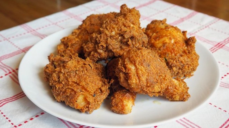 fried chicken on plate