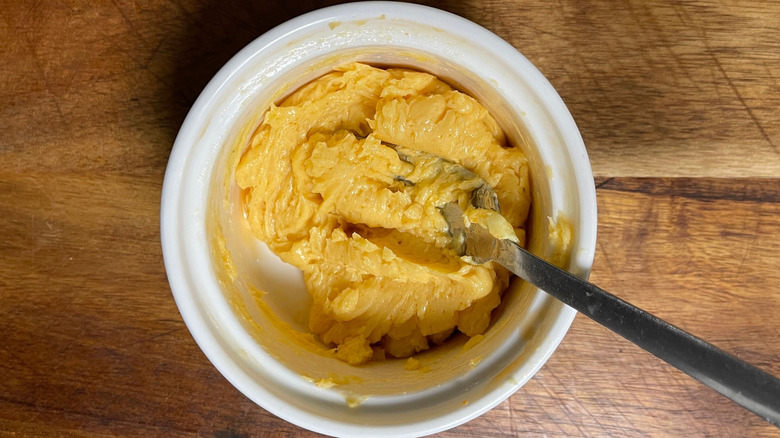 Hot honey butter in small bowl