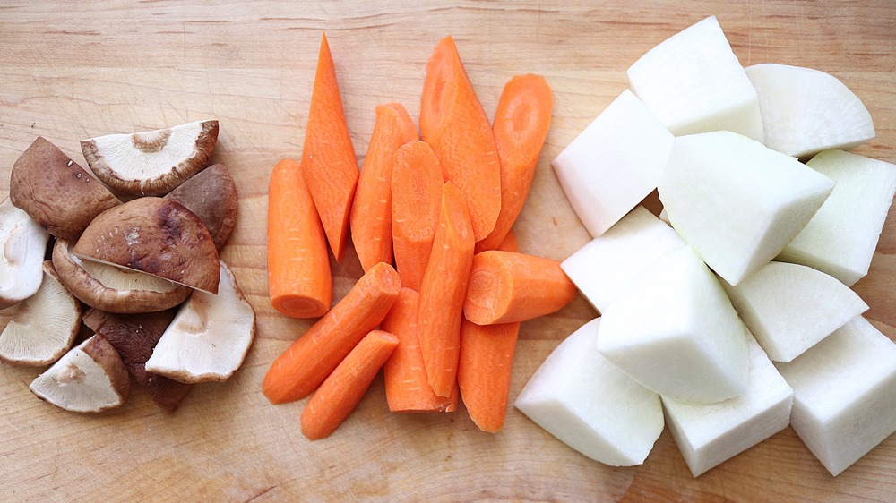 Photo of diced vegetables