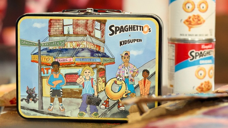 The SpaghettiOs X KidSuper lunchbox