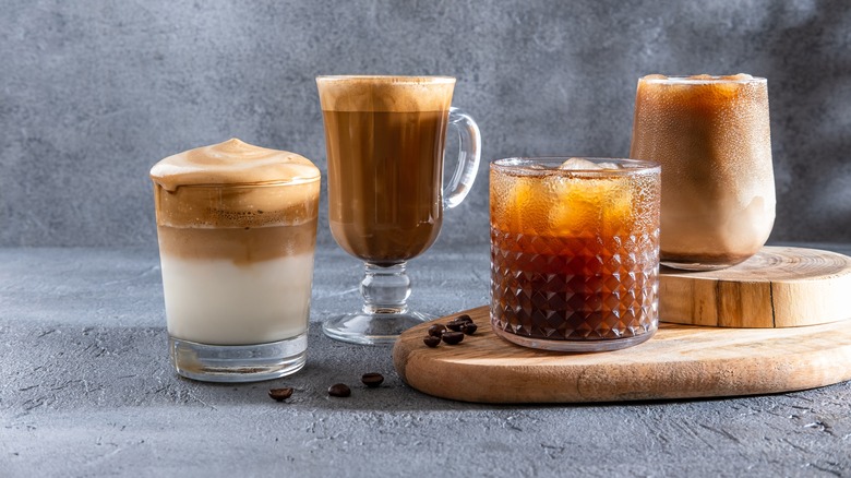 espresso tonic drinks with cream