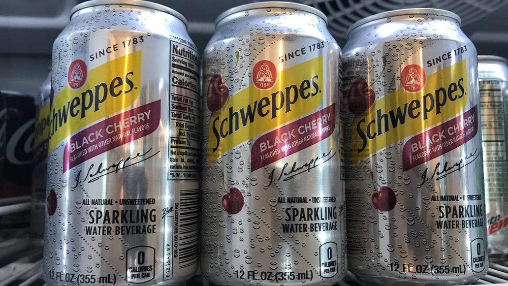 Schweppes sparkling water