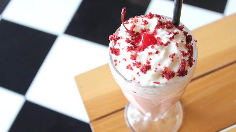 red velvet milkshake