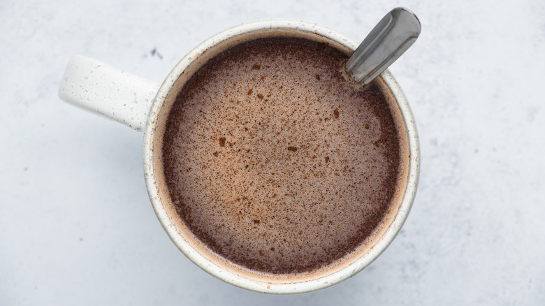 Mug of hot chocolate