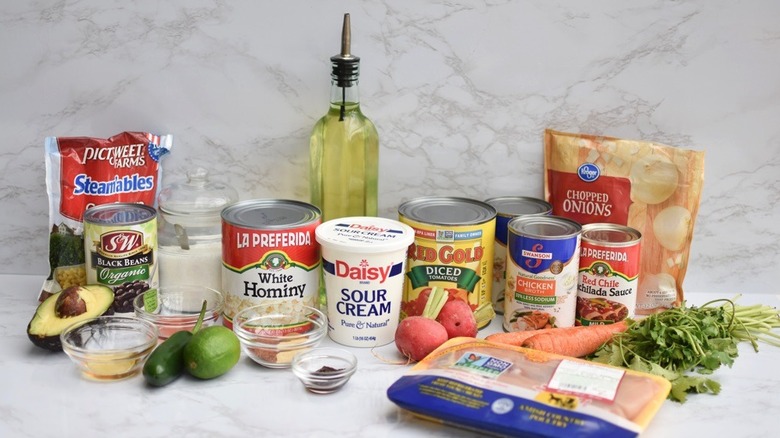 ingredients for spicy chicken soup