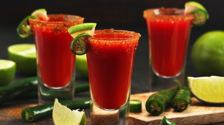 spicy bloody mary shots