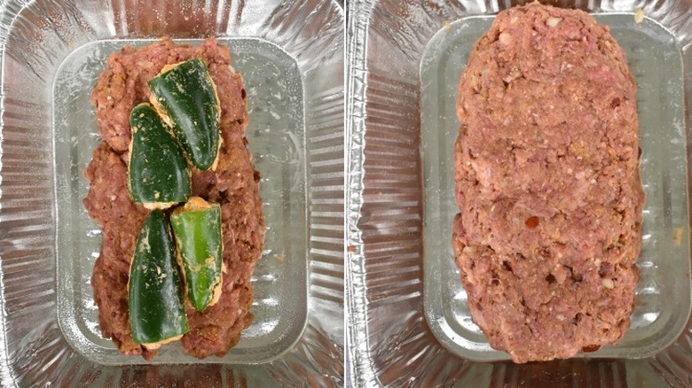 assembling spicy meatloaf