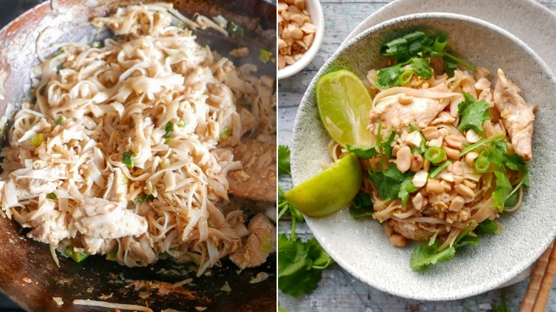 pad thai noodles, pad thai