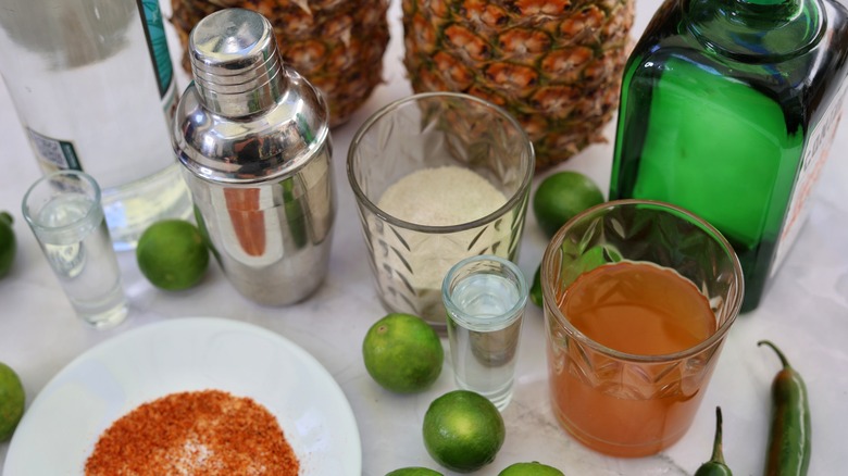 spicy pineapple shrub margarita ingredients