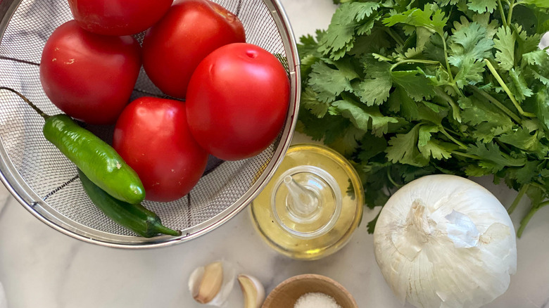 Spicy Salsa Roja Recipe ingredients 