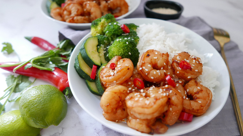 spicy shrimp in bowl 