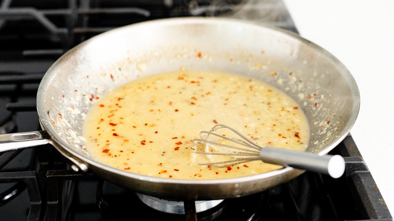 simmering ingredients