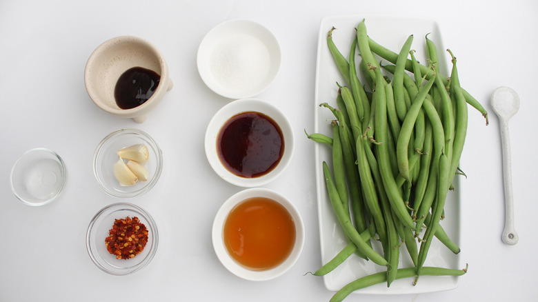 spicy green beans ingredients