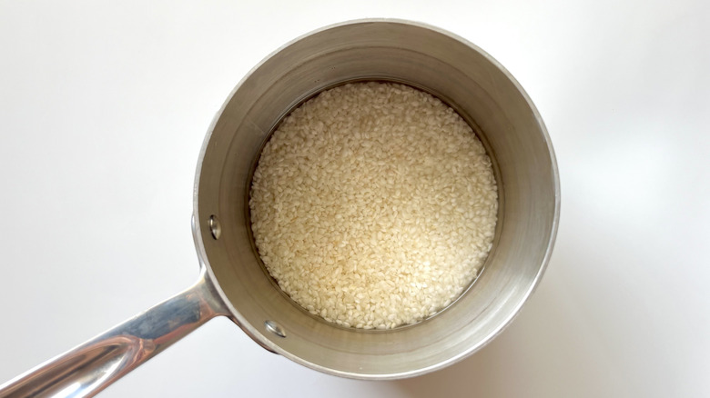 rice in small pot