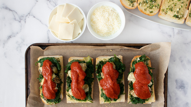 italian vegetable parm sandwiches