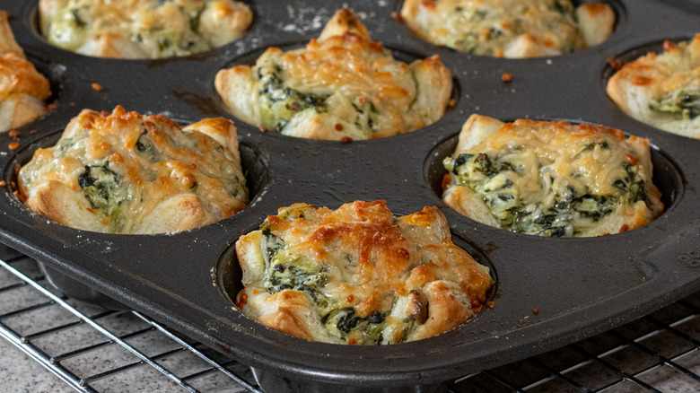 pastry bites in cupcake tin