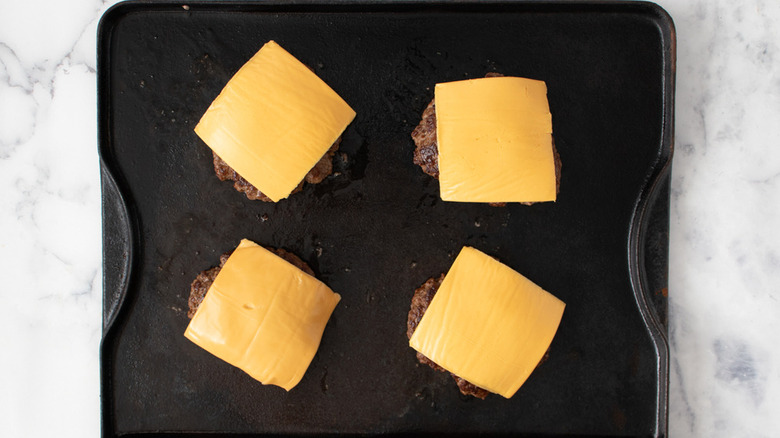 burger patties with cheese