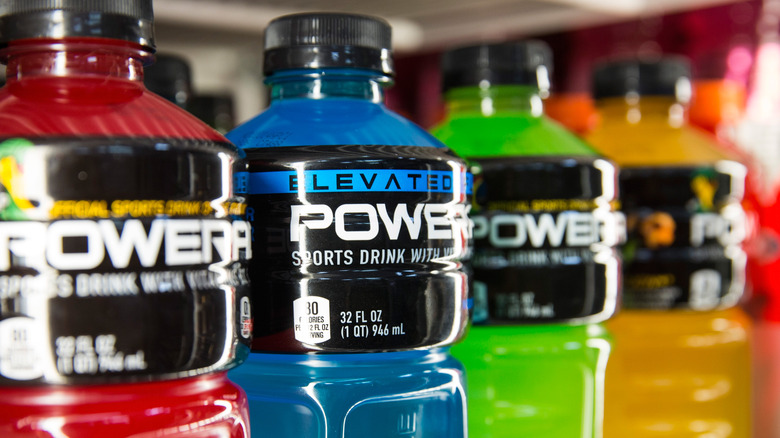 Powerade bottles