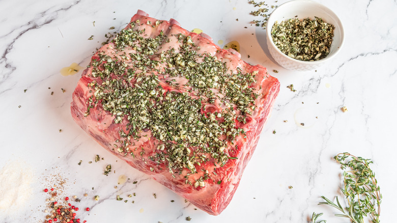 seasoning standing rib roast