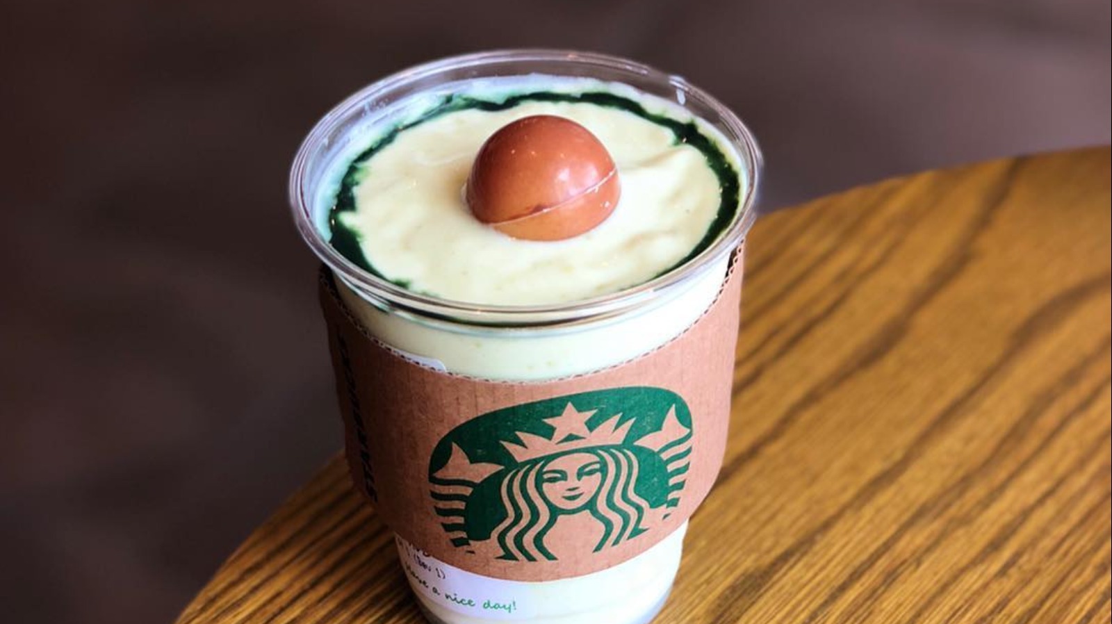 Avocado frappuccino shop