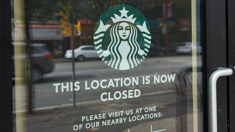 Closed Starbucks location