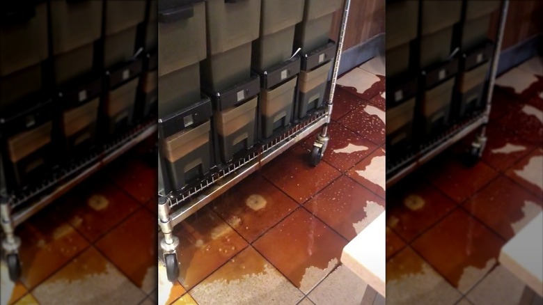 Cold brew leaking on floor