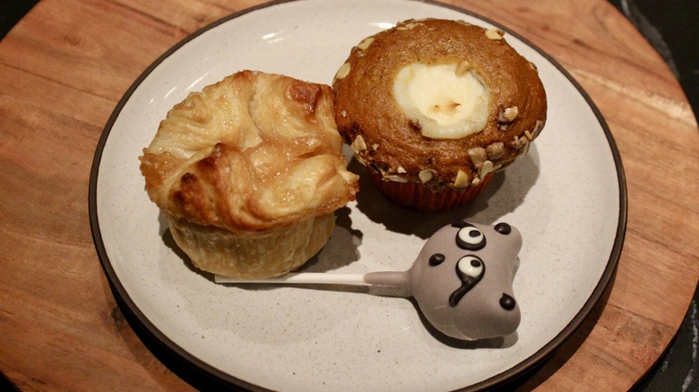 Starbucks fall pastries on ceramic plate