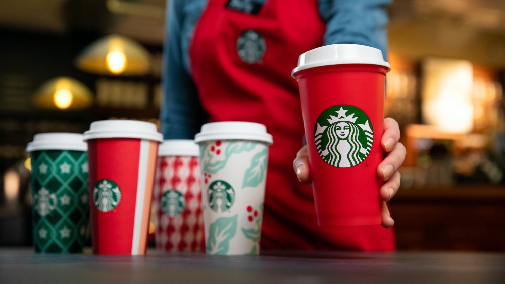 Every Starbucks Holiday Cup From The Last 20 Years, Ranked