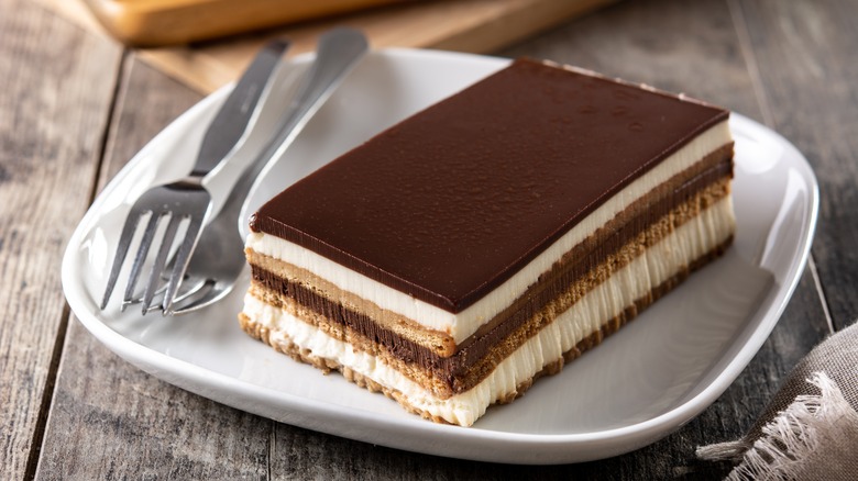 slice of opera cake