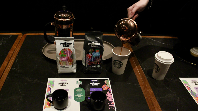 Starbucks Milano French press coffee tasting