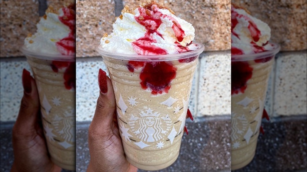 Raspberry cheesecake Starbucks Frappuccino