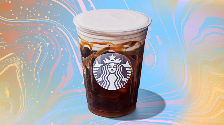 Chocolate Cream Cold Brew with caramel