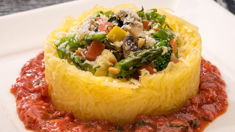 Perry's Steakhouse spaghetti squash primavera