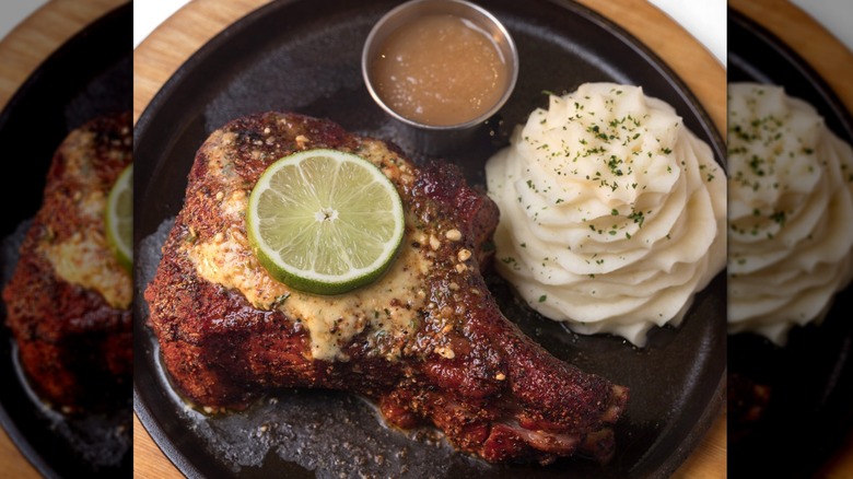 Perry's Steakhouse famous pork chop