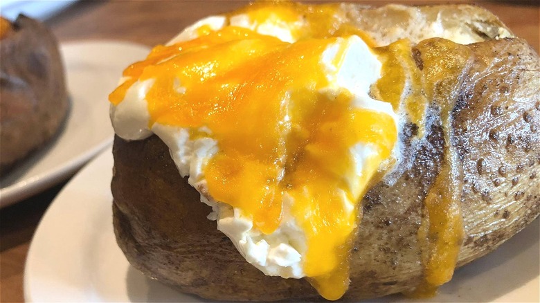 Loaded baked potato with cheese