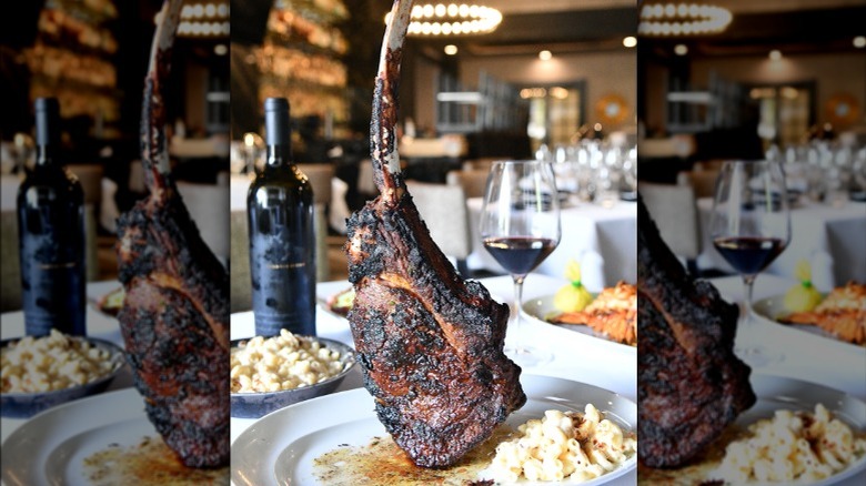 Mastro's Restaurants tomahawk chop