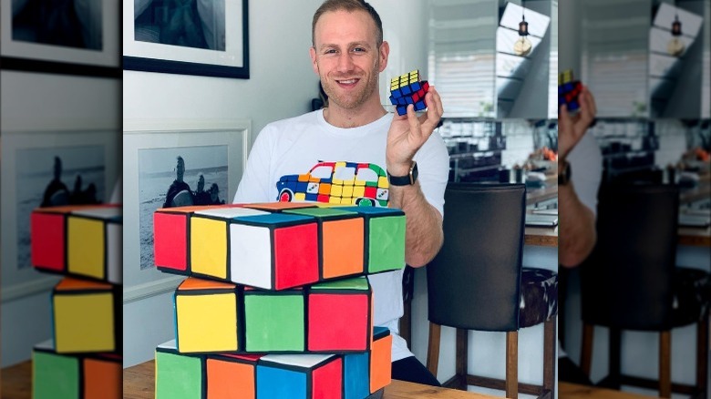 Steven Cater-Bailey Rubik's Cube cake