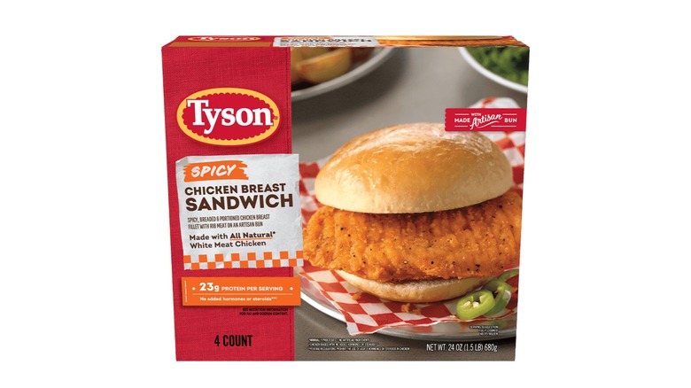 tyson spicy chicken sandwich