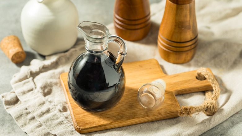 Jar of balsamic vinegar