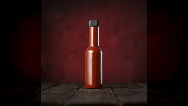 Bottle of barbecue sauce