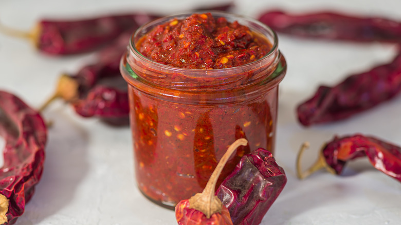 Jar of harissa