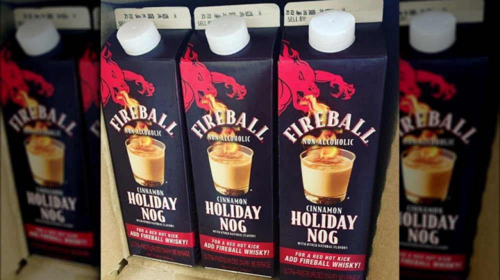 Fireball Cinnamon Flavored Holiday Nog eggnog