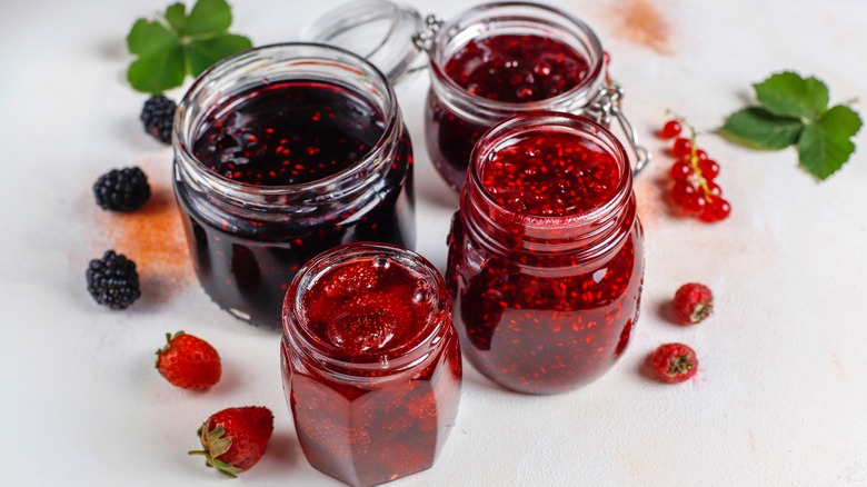 Jars of jam