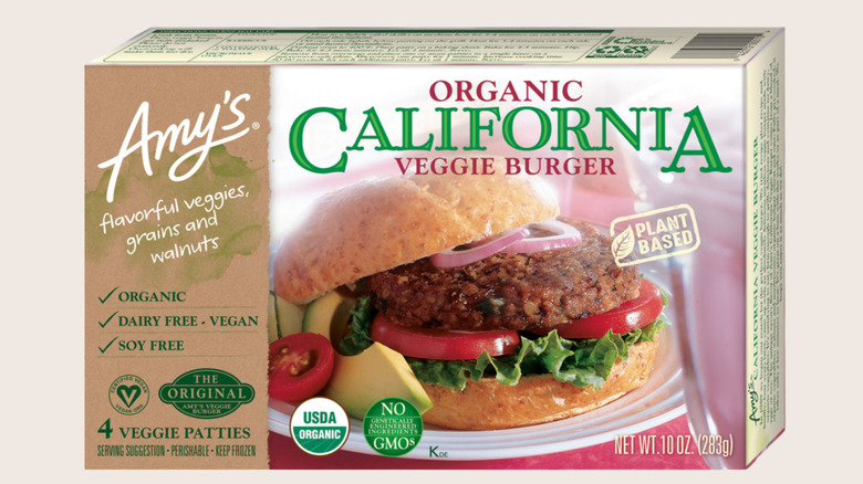 Amy's Kitchen Organic California Veggie Burger box