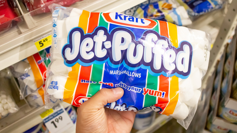 Pack of Jet-Puffed Marshmallows.