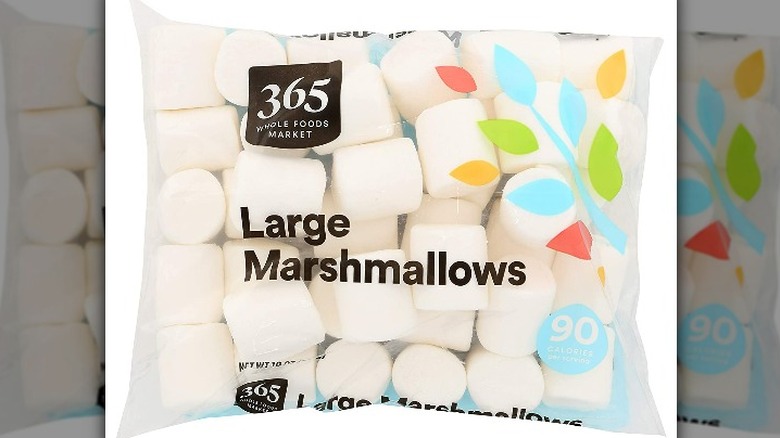 Bag of Whole Foods Marshmallows.