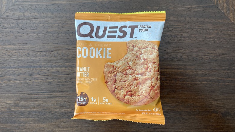 Quest peanut butter protein cookie