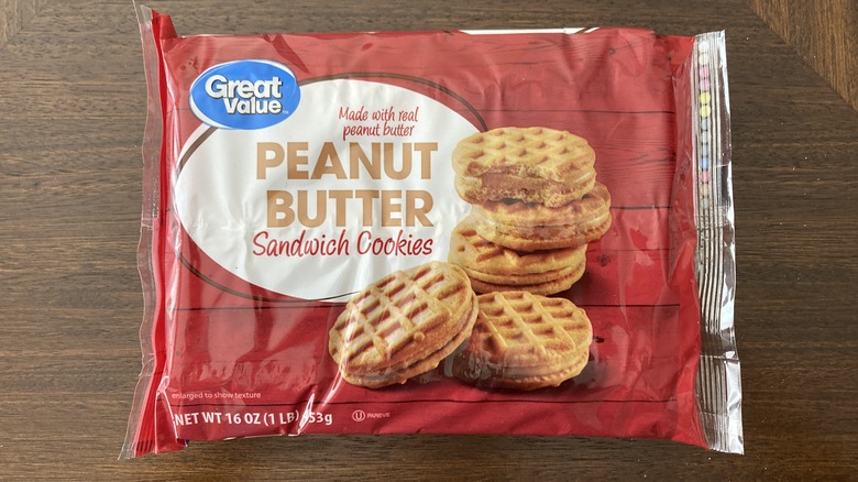 Great Value peanut butter sandwich cookies