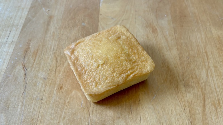 square of pound cake