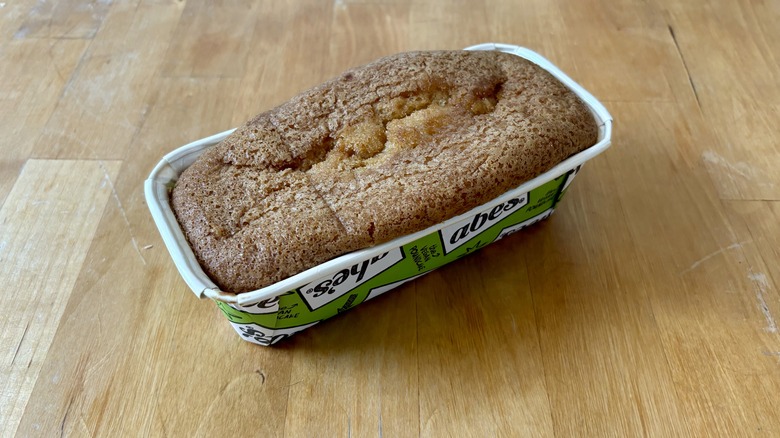 flat brown pound cake